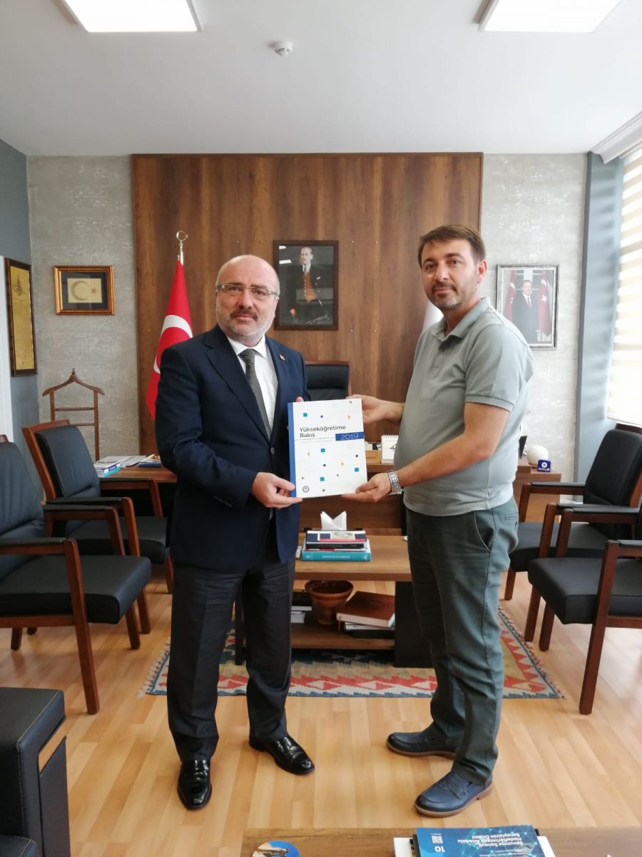 Kayseri Üniversitesi Rektörü Prof Dr Kurtuluş KARAMUSTAFA'yı Makamında Ziyaret
